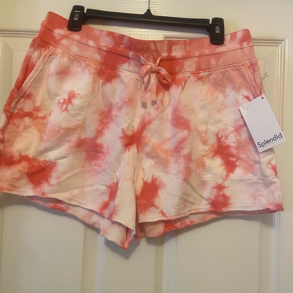Splendid Tie Dye Lounge Shorts - Picture 1 of 5